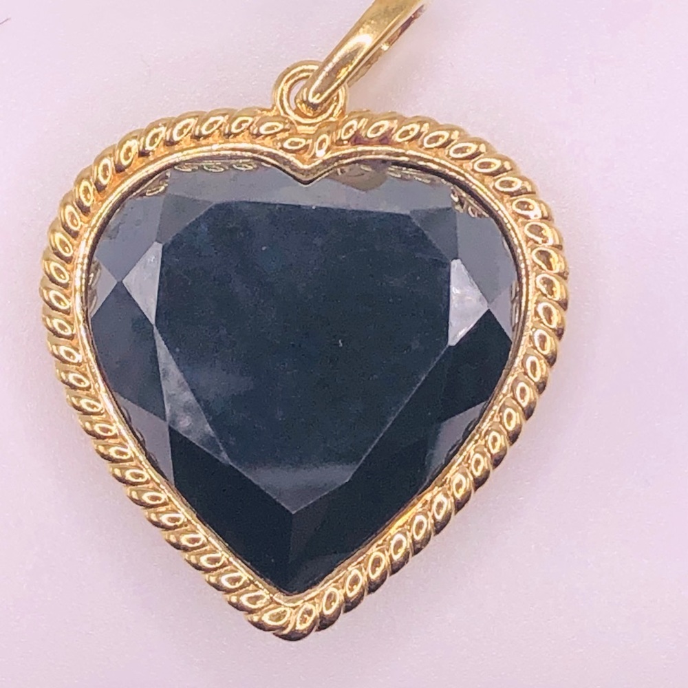 QVC Hematite and Gold Bronze Pendant Enhancer